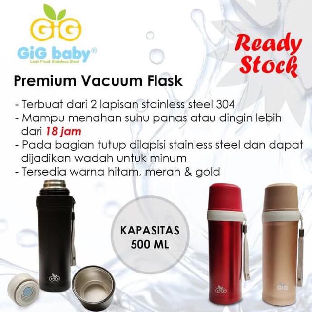 Gig baby premium vacuum flask termos