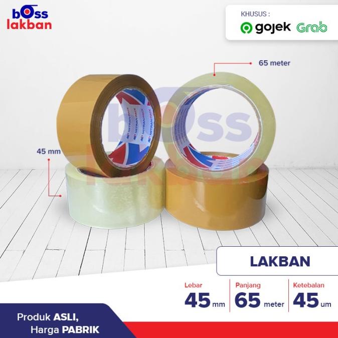 

[ varostore90 ] (Gojek) Lakban Bening / Coklat 45 mm x 65 meter / 72 yard Mitran Pack
