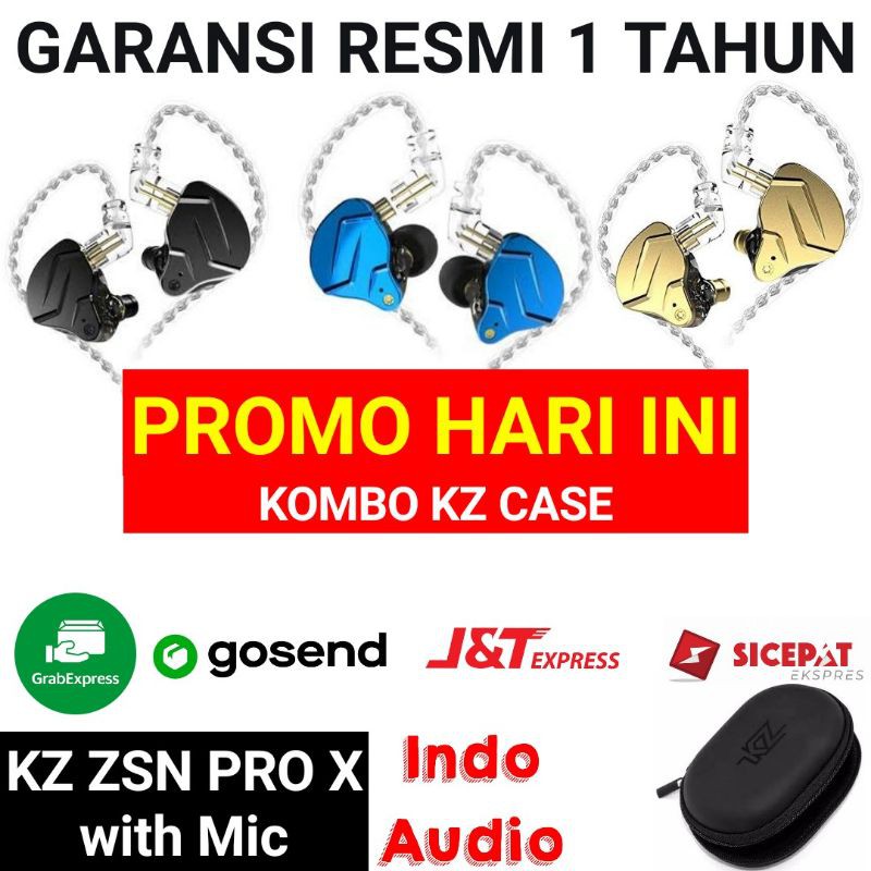 KZ ZSN PRO X With Mic Earphone 1BA+1DD Hybrid Gaming Earphone