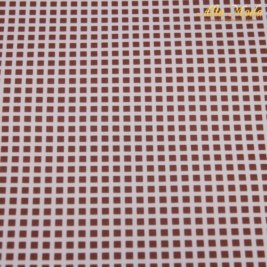 

Alta Moda Scuba Motif Kotak Kotak Kecil Coklat (1M)