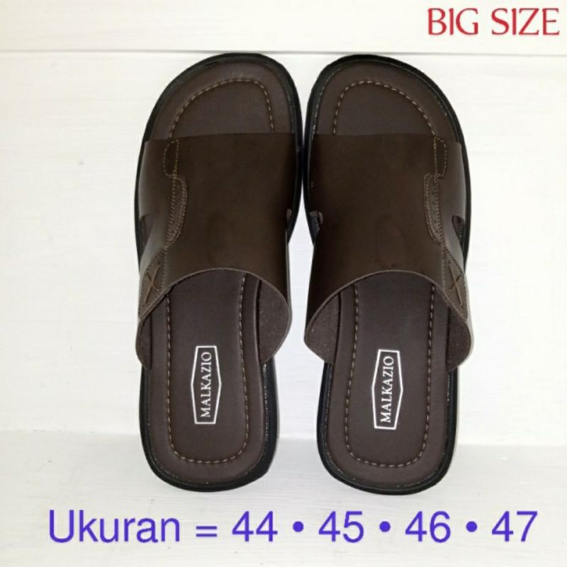 Sandal pria ukuran besar 44 45 46 47 sandal selop slop slide cowo big size sendal besar jumbo murah