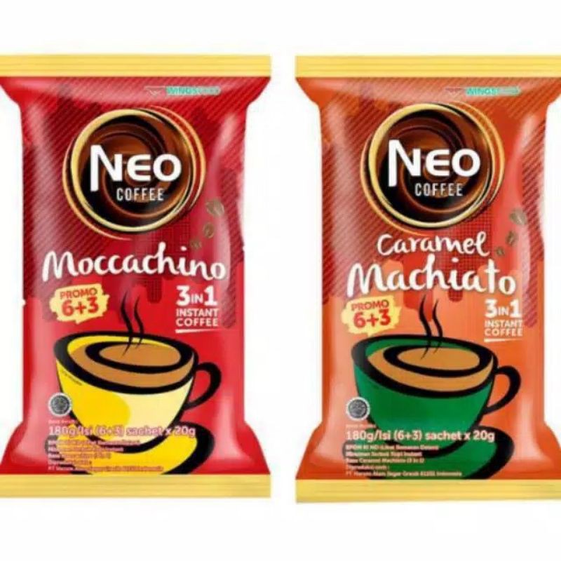 

KOPI NEO ISI 6+3X 20GR MOCCACHINO / MACHIATO / ALL VARIAN TERMURAH