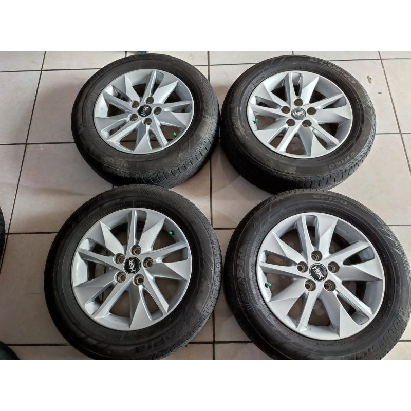 velg mobil second oem innova reborn ring 16 pcd 5x114 ban Bridgestone 205 65 15 dop nya hsr