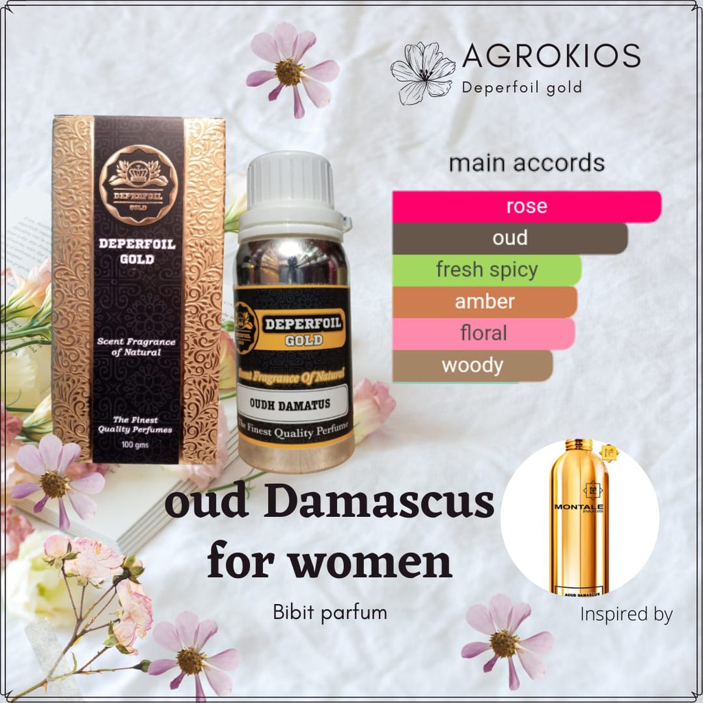 Parfum OUD DAMASCUS / MINYAK WANGI GAHARU DAMASCUS non alkohol by deperfoil gold