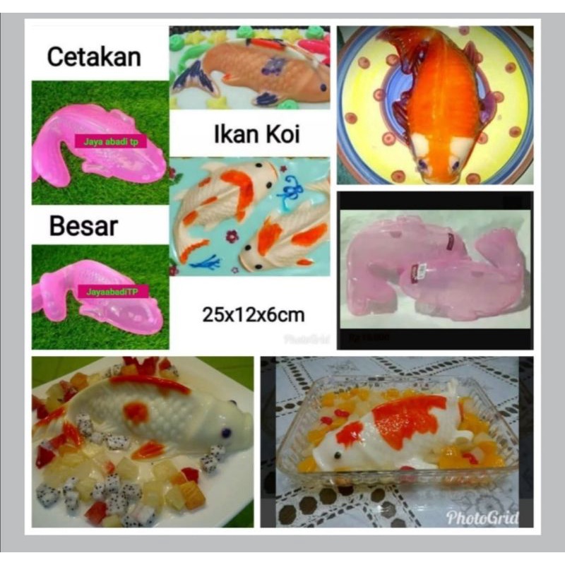 Cetakan Puding Ikan Koi Jumbo 25cm x 12cm x T 6cm