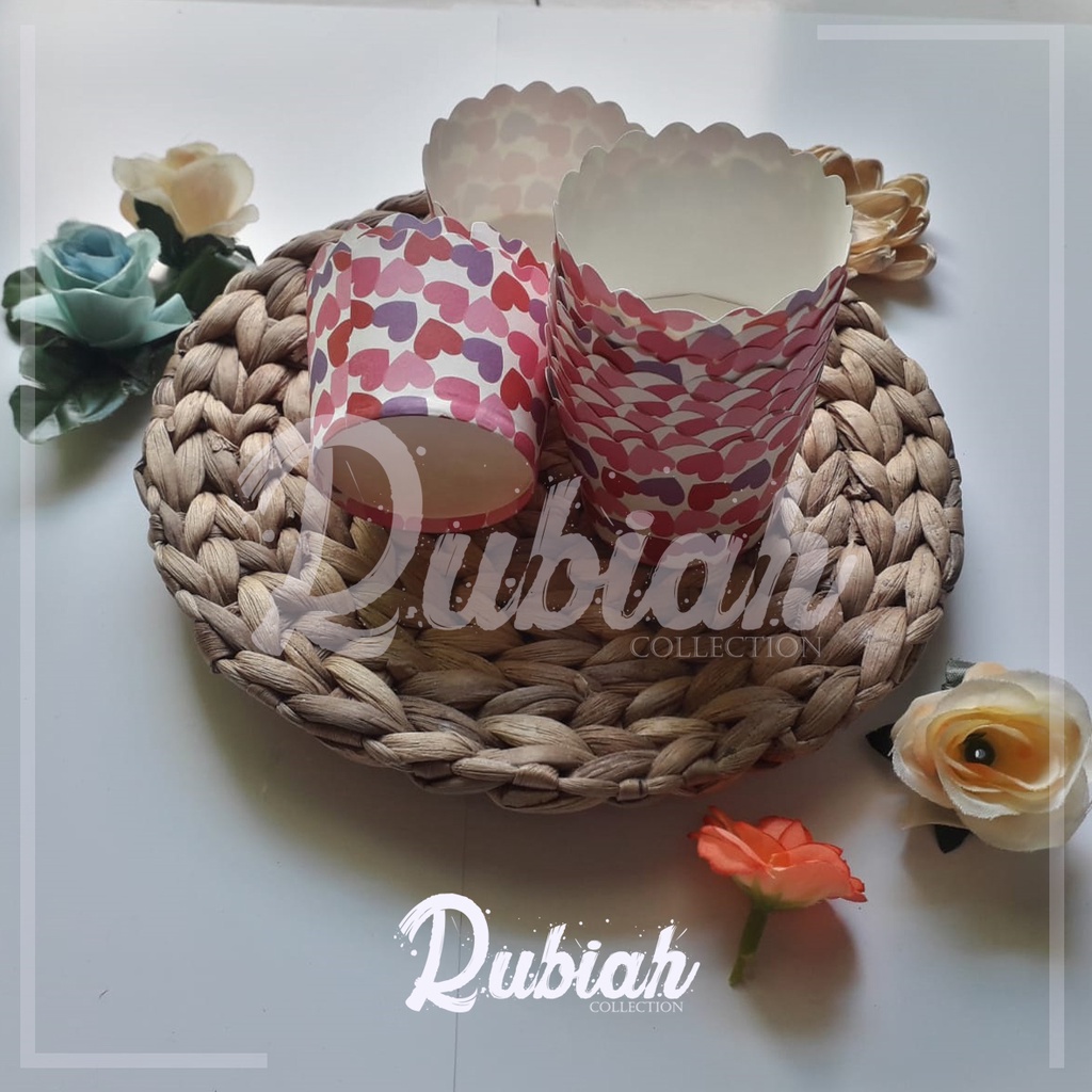 Cup Kertas Muffin S Love Pink / Cup Kertas Kue