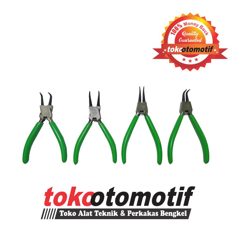 Tang Snap Ring 5" Tekiro Set 4pcs / Snap Ring Pliers / Paket Tang Snap