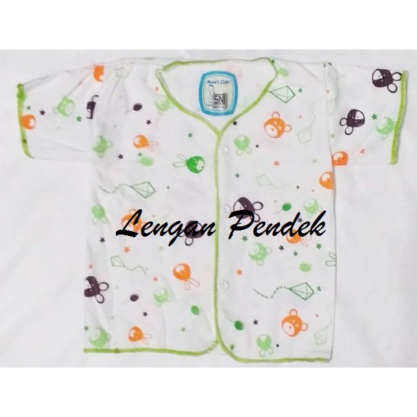 Baju Katun Baby New Born TERDAFTAR SNI / Baju Bayi Model Lengan Pendek - Panjang - Buntung SE206