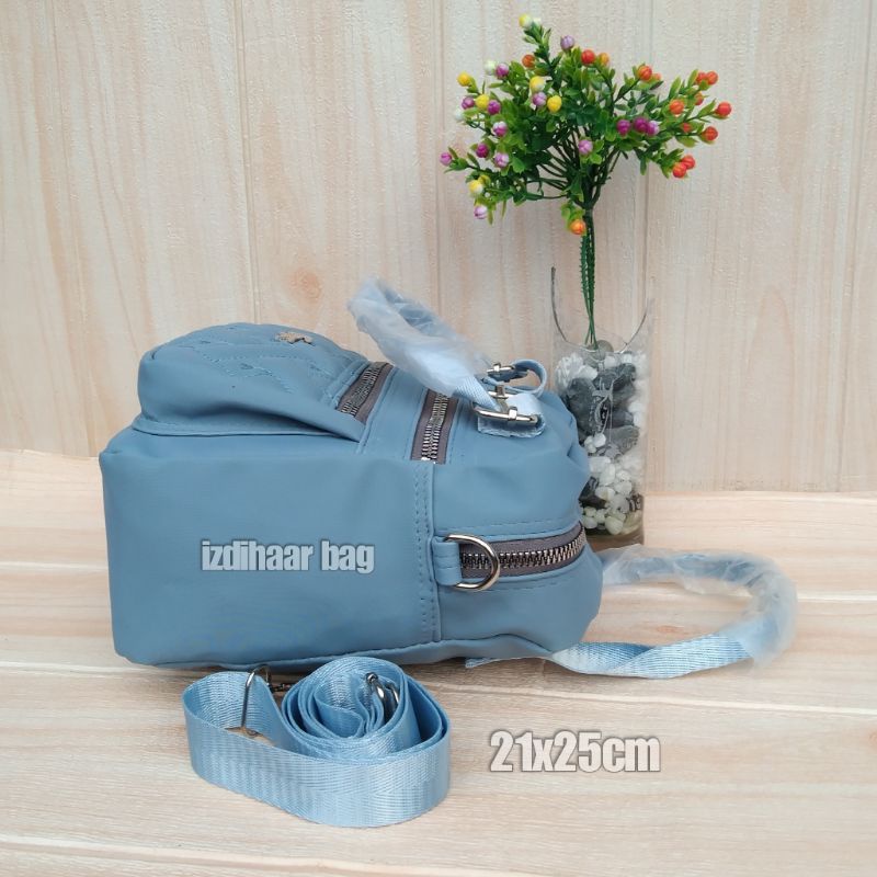 Tas slempang cibao 3ruangterbaru bahan motif bordir ukuran 21x25cm-2