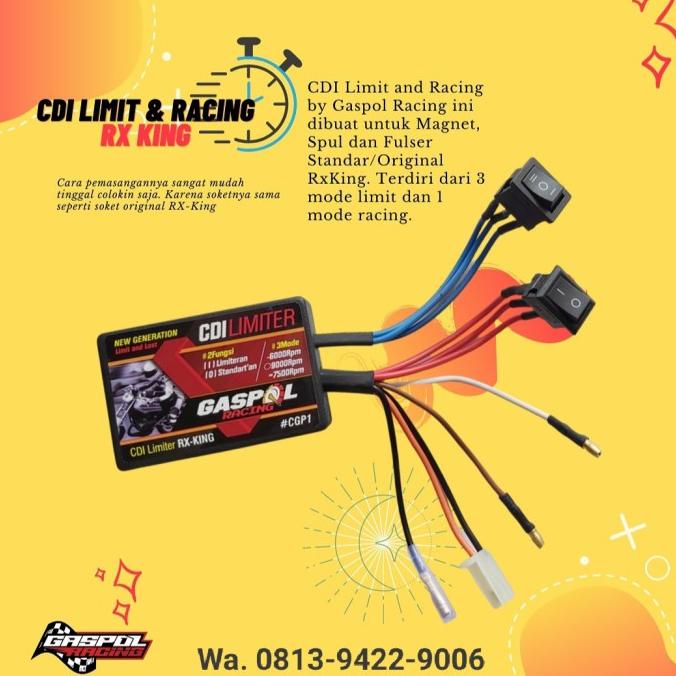 ] Jual CDI Limiter CDI Lost And Limit Kupang 3 Mode Cdi Racing Rx King R