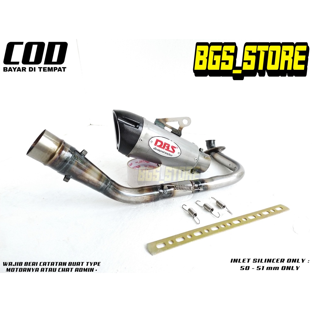 Knalpot racing DBS buat Beat Karbu/ Beat Fi/ Beat Fi New/ Scoopy Karbu/ Scoopy Fi/ Scoopy Fi New/Var