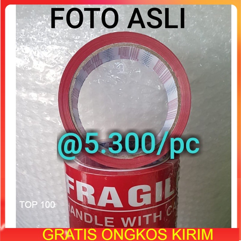 

LAKBAN FRAGILE 60 YARD X 2 INCH MURAH JANGAN DIBANTING Depok