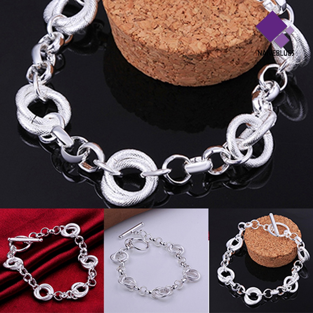 Gelang Rantai Warna Silver Untuk Pesta