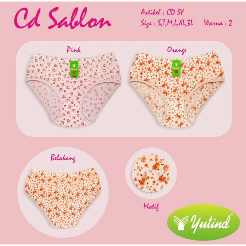 CELANA DALAM WANITA CELANA DALAM YUTIND SABLON 1PCS