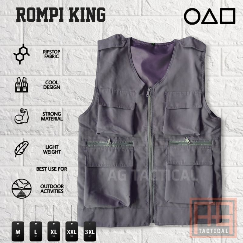 Rompi Tactical Outdoor/Rompi Casual/Rompi KING/OOTD