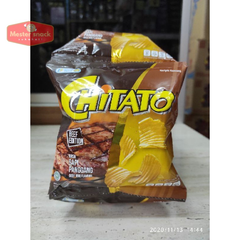 

Chitato 15 gram 1 renceng (1 renceng isi 10 pcs)