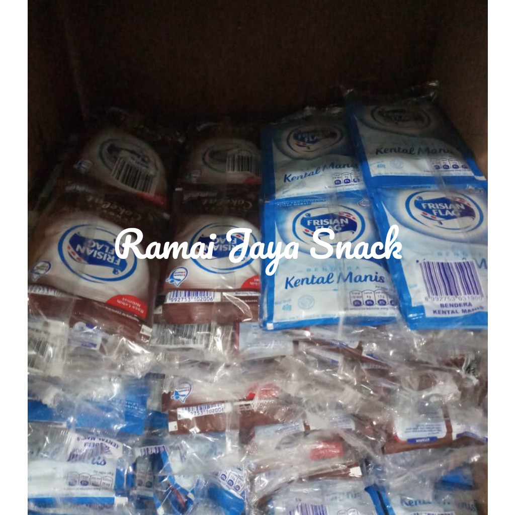 

Susu Kental Manis Sachet Bendera / SKM Frisian Flag Renceng