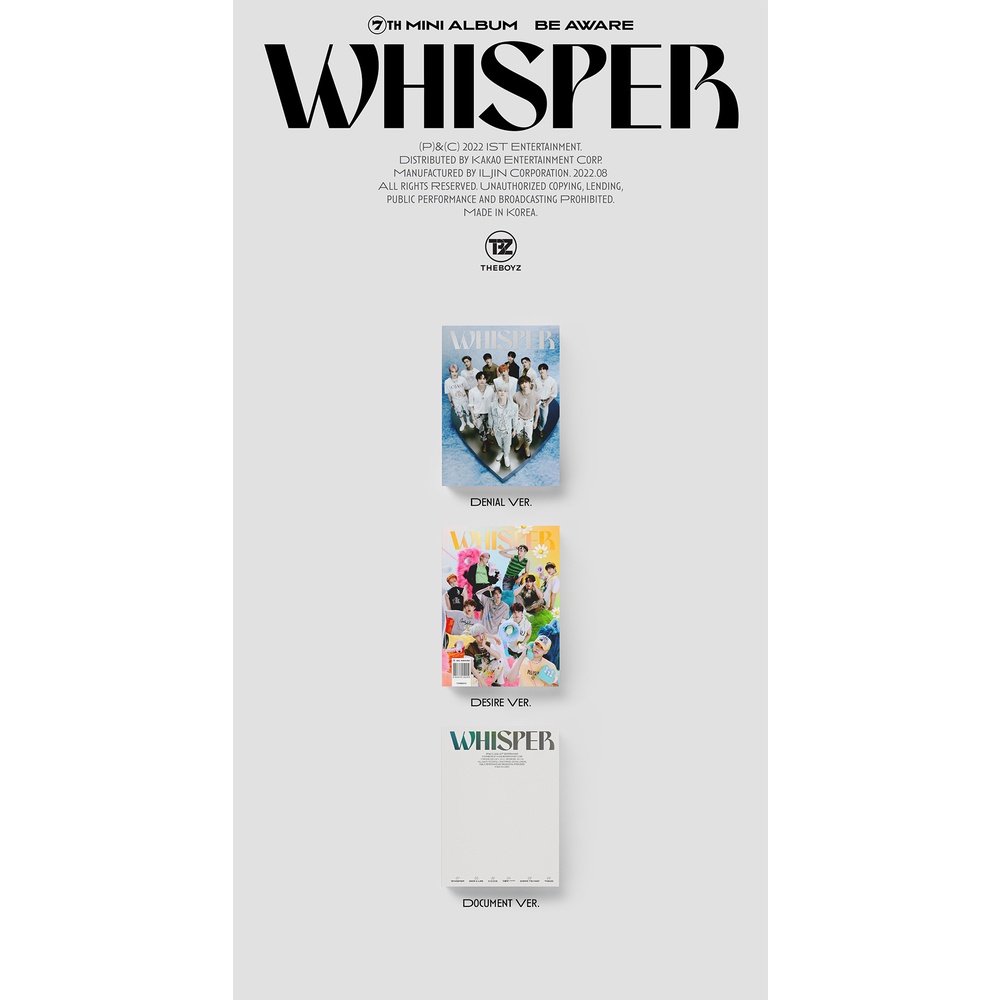 THE BOYZ - 7th Mini Album BE AWARE (online POB)