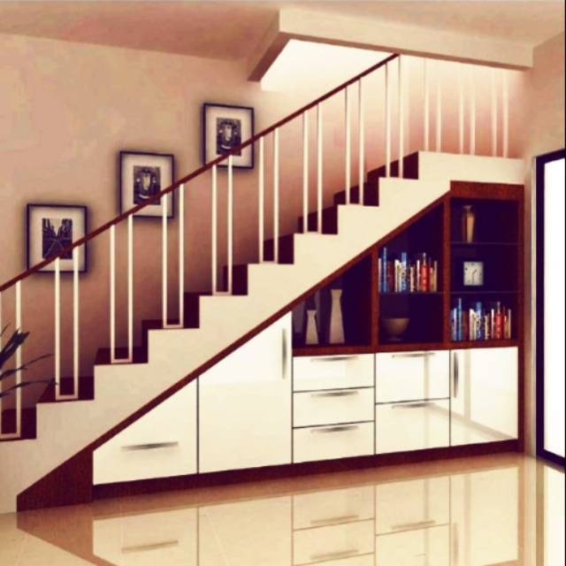 Rak lemari bawah tangga