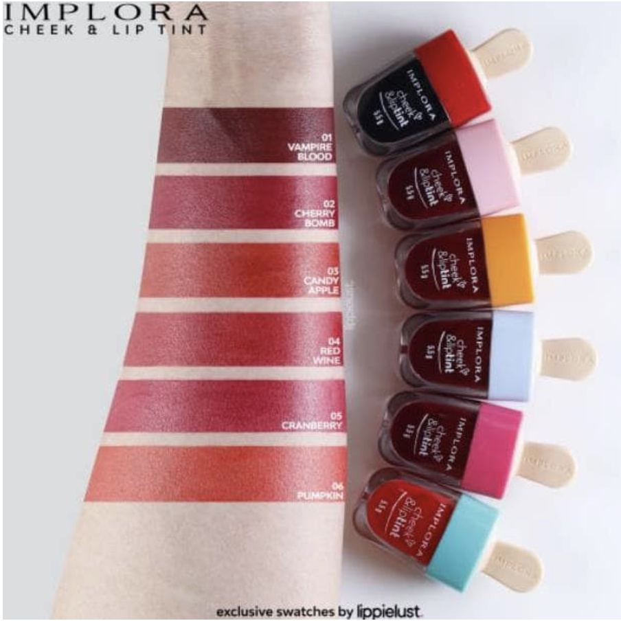 Implora Cheek &amp; Lip Tint Es Cream Bibir Liptint BPOM ORIGINAL