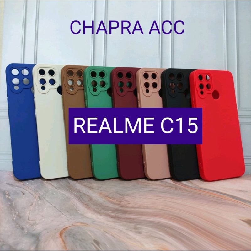 Soft case/slikon/kondom/case terbaru macaron pro camera/kamera type Hp REALME C15