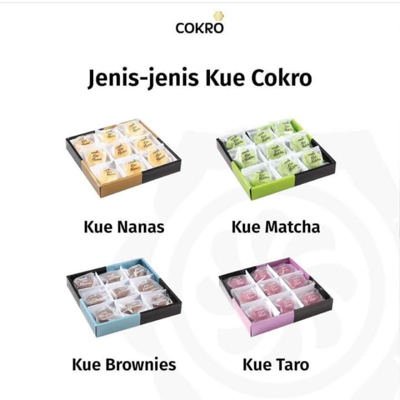 

Kue Bluder Cokro/kue matcha Cokro / kue brownies Cokro/ kue nanas cokro/kue taro