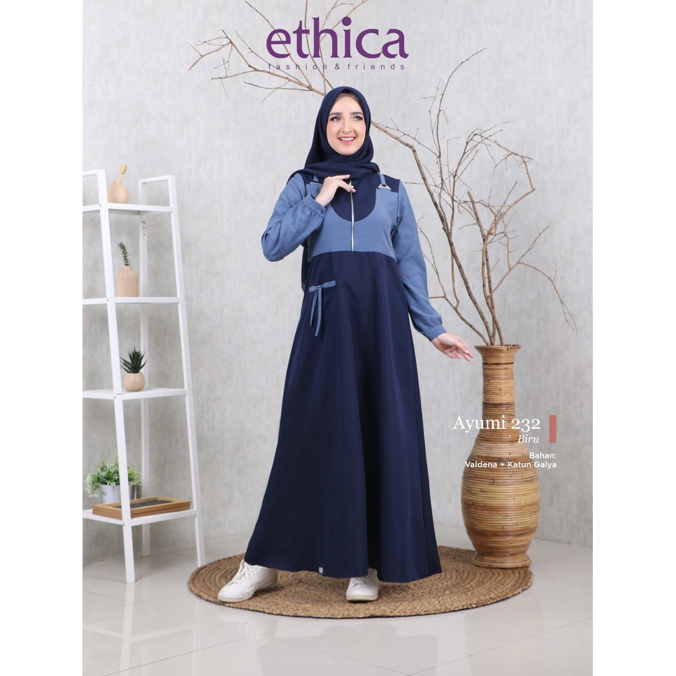 GAMIS TERBARU 2021 ETHICA AYUMI 232 BIRU