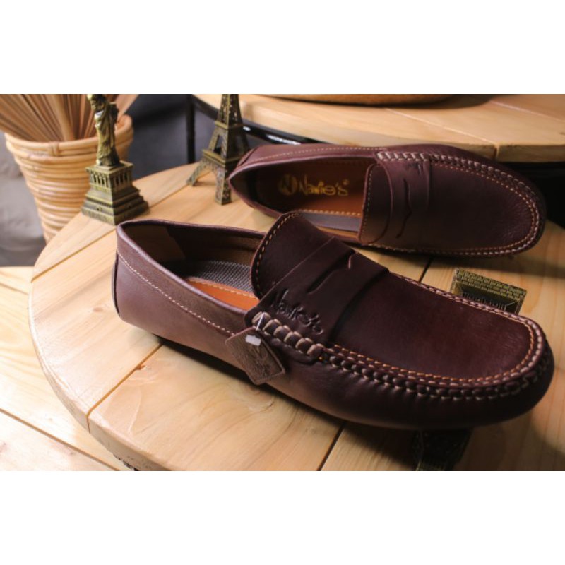 sepatu casual pria/sepatu slip on pria/sepatu formal pria/sepatu kulit/sepatu nawies/nawies leather