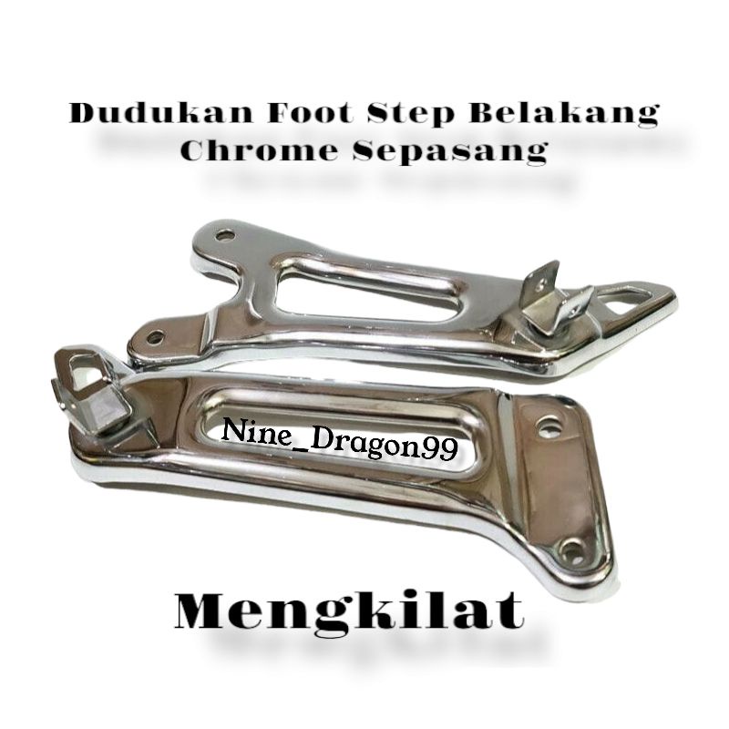 Dudukan Step Belakang Rx King Foot Step Rx King Sepasang Chrome