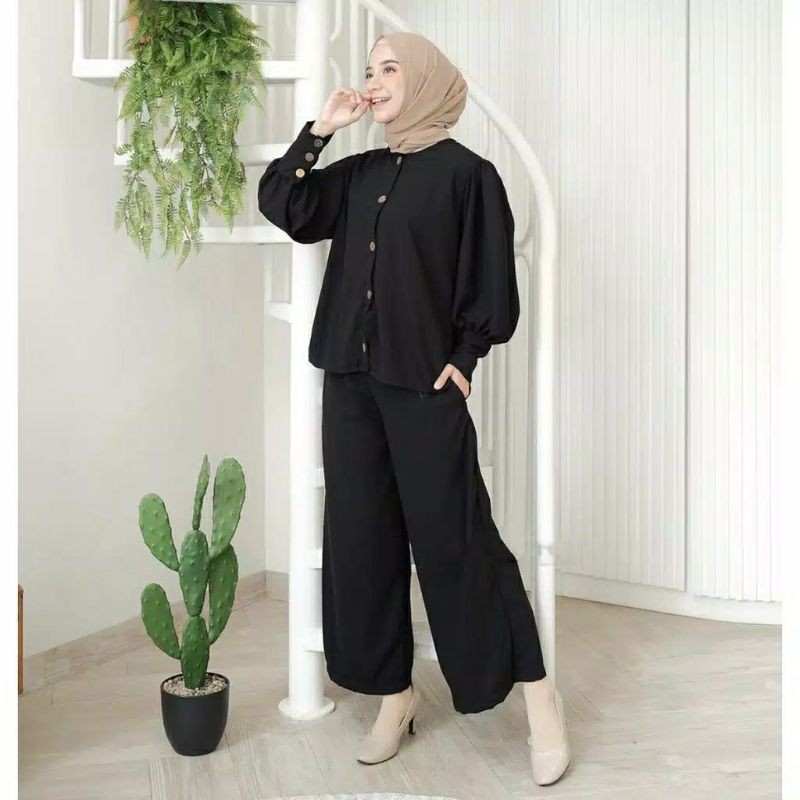 SETELAN WANITA POLOS | SETELAN WANITA RAYON POLOS PREMIUM