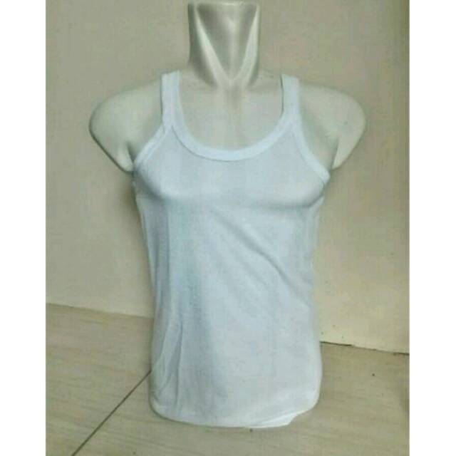 kaos dalam pria kings. singlet lekbong putih serat sanglur