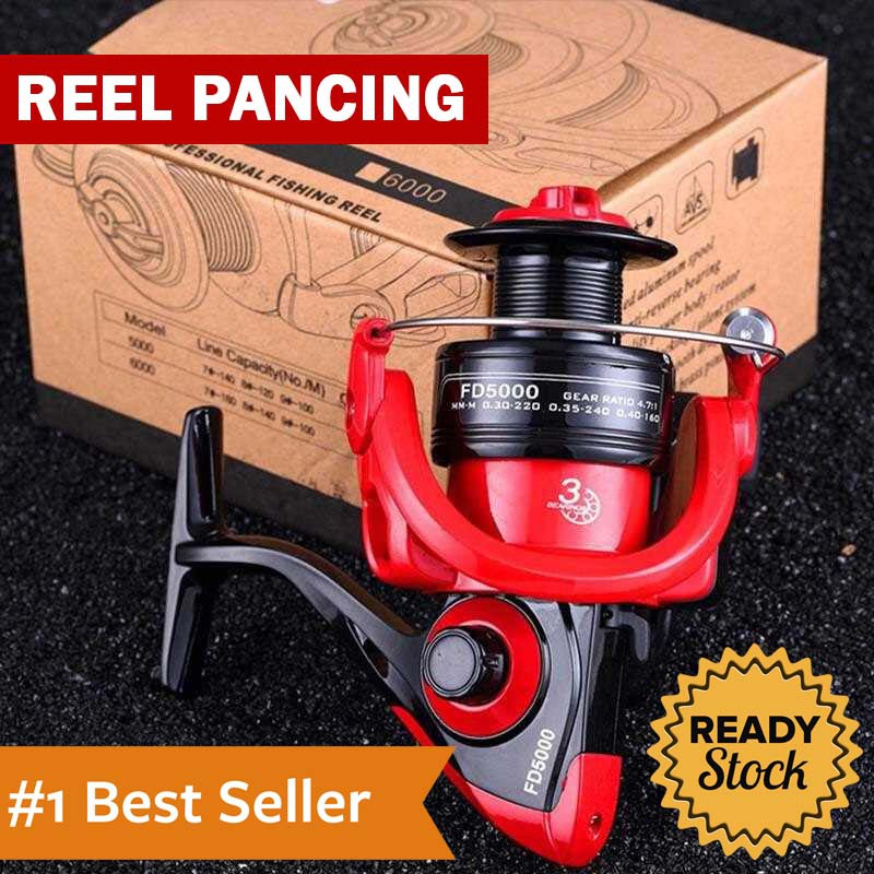 Fishing Reel Pancing 12+1 Ball Bearing Alat Gulungan Pancing Ikan Laut Sungai Fish Bahan Metal