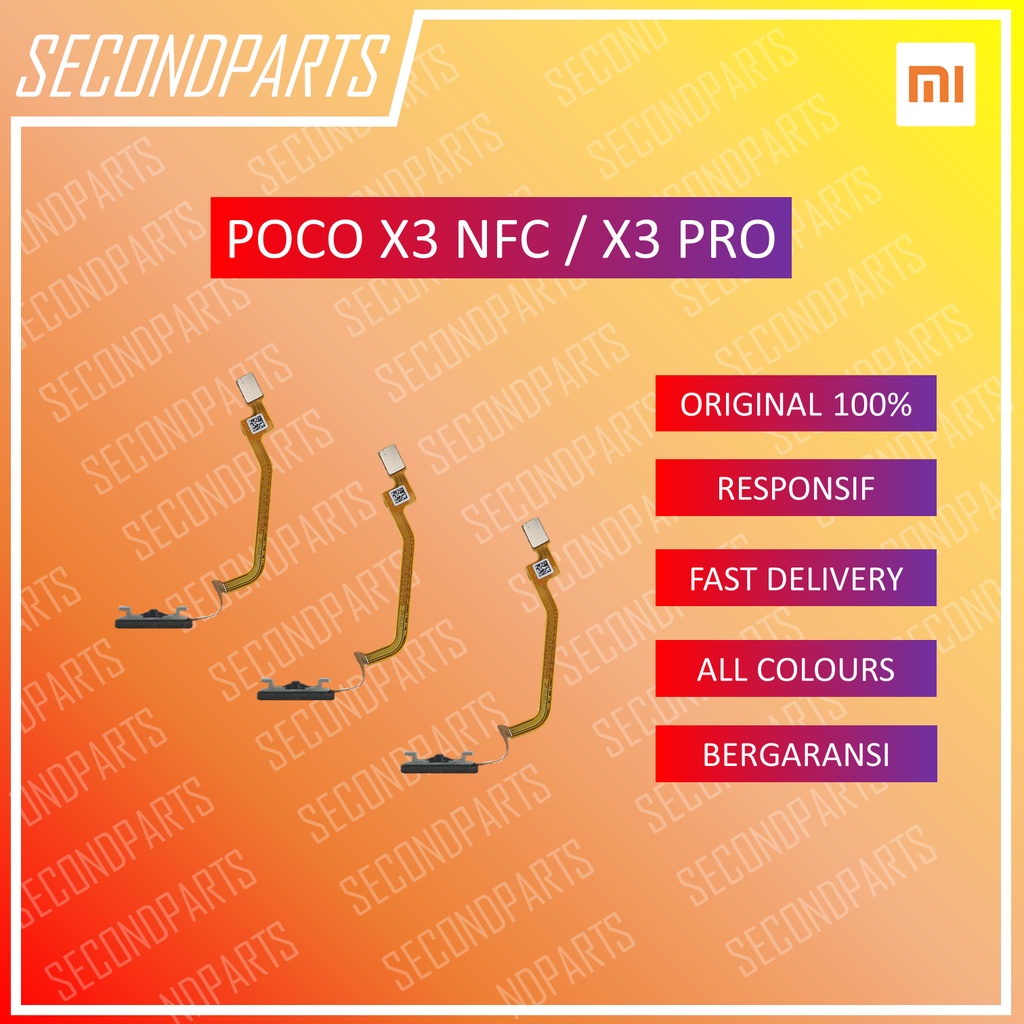 FINGERPRINT SENSOR SIDIK JARI XIAOMI POCO X3 NFC / X3 PRO ORIGINAL COPOTAN