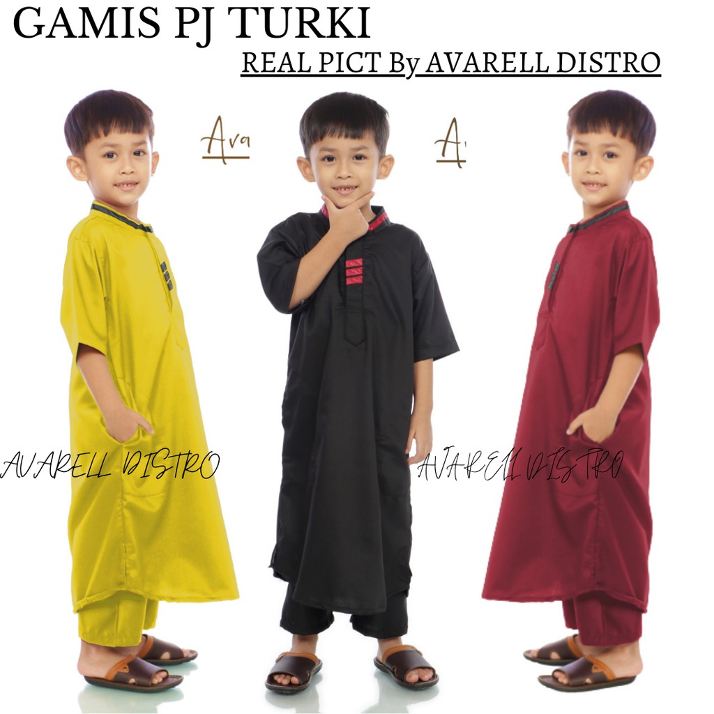Baju Gamis Anak Laki Laki Koko Jubah Muslim Umur 1 - 13 Tahun Pakaian