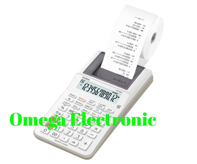 Casio HR 8 RC - Printing Calculator Kertas Struk Kalkulator Kertas HR-8RC Kalkulator Kasir