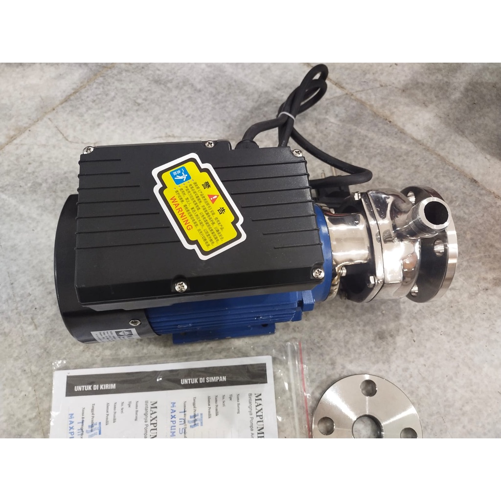 MAXPUMP 40WBS6-18-0.55-220V Pompa Kimia Hisap Asam 0.75hp Chemical Pump stainless Stell 550watt Inlet 1.5 Inch Outlet 1Inch