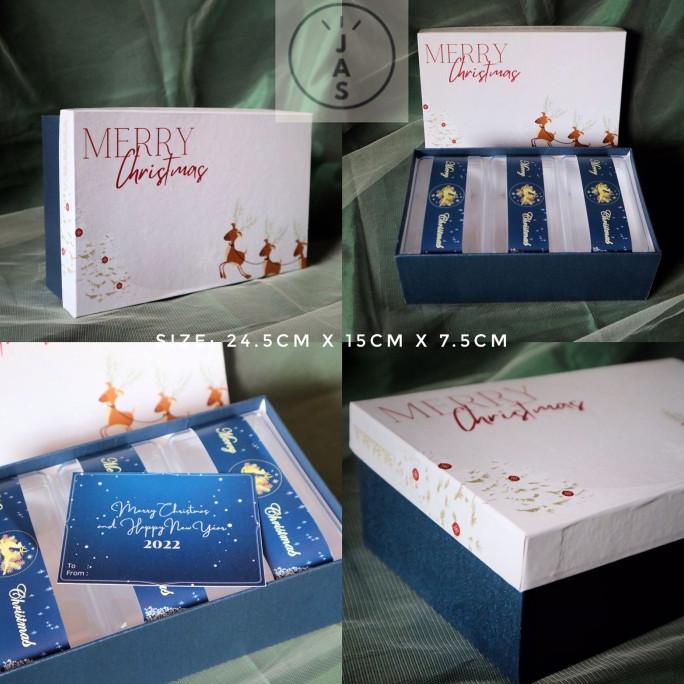 

[COD] kotak kue 24,5x15x7,5 hard box / handmade / hampers edisi natal [COD]