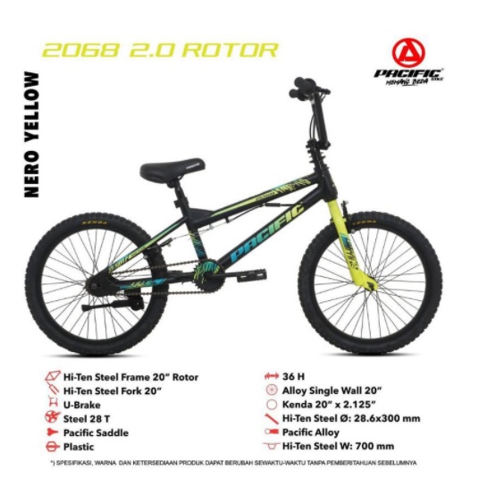 Sepeda Anak Pacific BMX 2068 2.0 20 Inch Garansi SNI-2