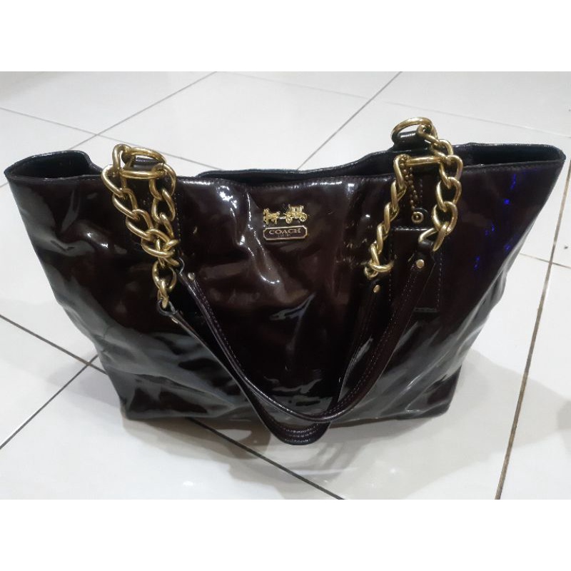 Jual Coach Handbag Patent Leather | Shopee Indonesia