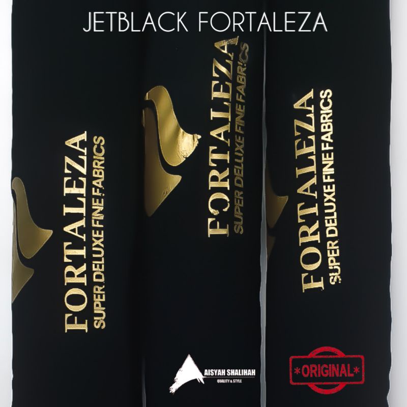 AISYAH SHALIHAH KAIN JETBLACK FORTALEZA LUXURY/KAIN FORTALEZA/ AISYAH SHALIHAH/FORTALEZA/KAIN ABAYA/