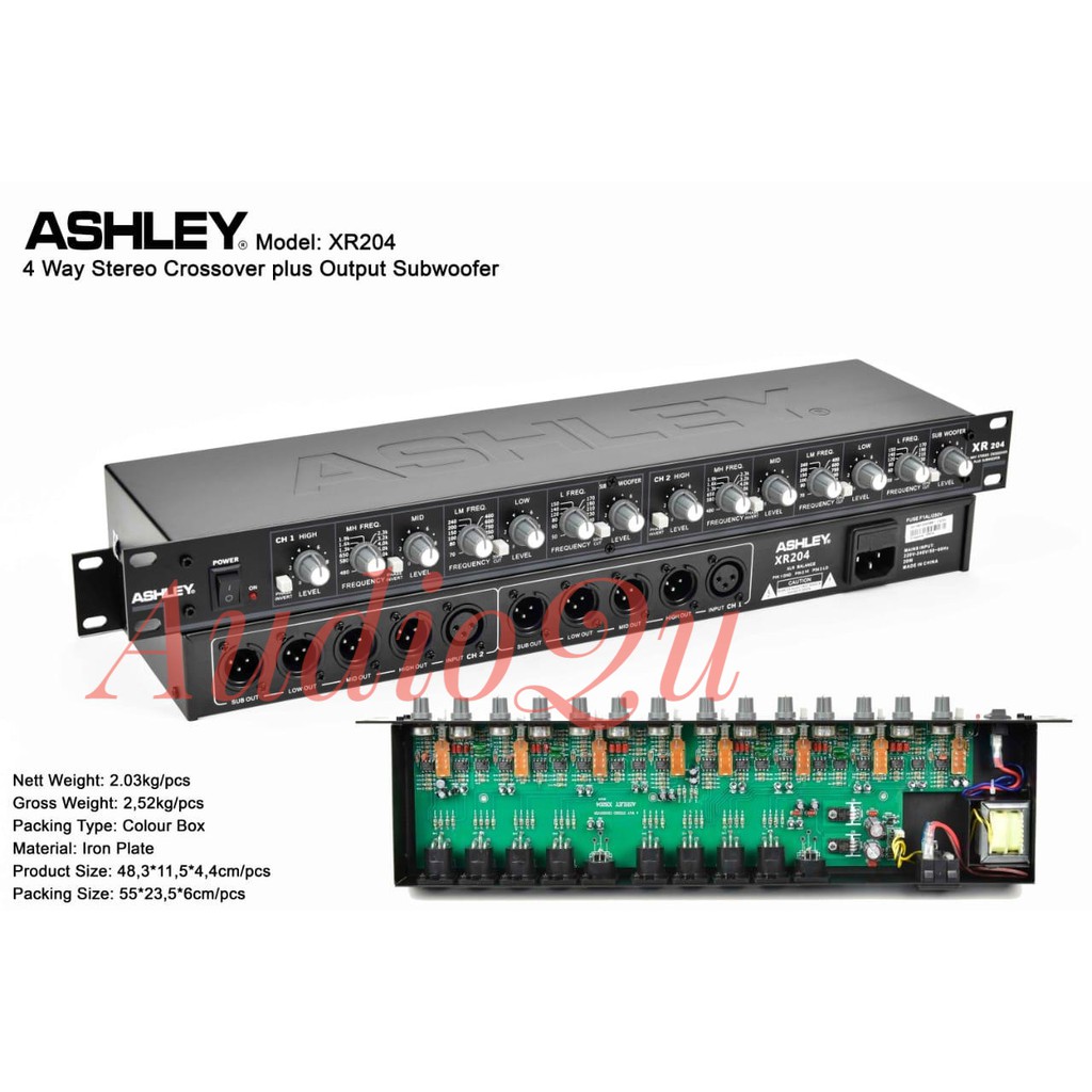 NEW CROSSOVER/ CROSOVER ASHLEY XR204/ XR 204 4 WAY STEREO ORIGINAL