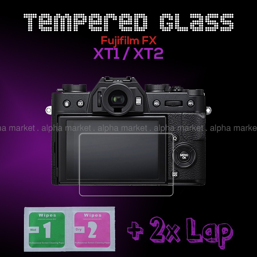 Tempered Glass Anti gores LCD Screen Guard Kamera Fujifilm Fuji Fx Mirrorless Xt1 Xt2
