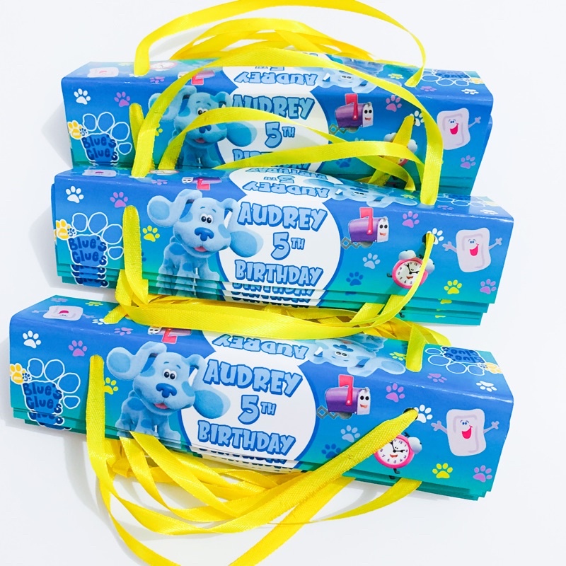 

Blue's Clues Label Kantong Snack Birthday / Goodie Bag / Kantong Souvenir