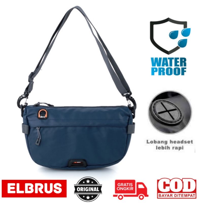 ARGL Tas Selempang Pria Anti Air Tas Selempang Sling Bag Cowok Waterproof Terbaru