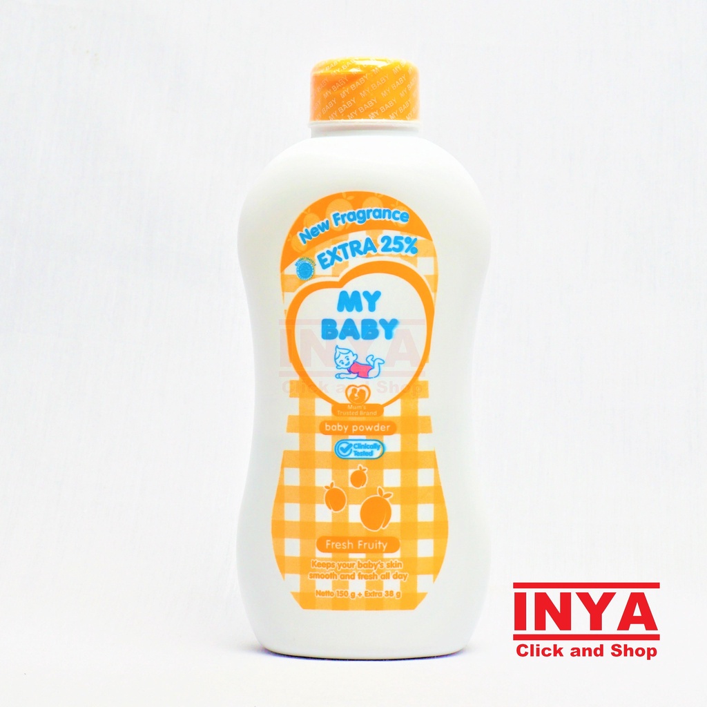 MY BABY FRESH FRUITY BABY POWDER 150gr - Bedak Bayi