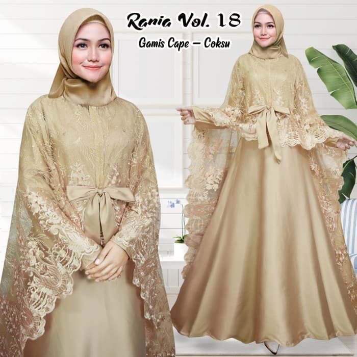 BAJU MUSLIM PESTA LUARAN CAPE RANIA - Coksu