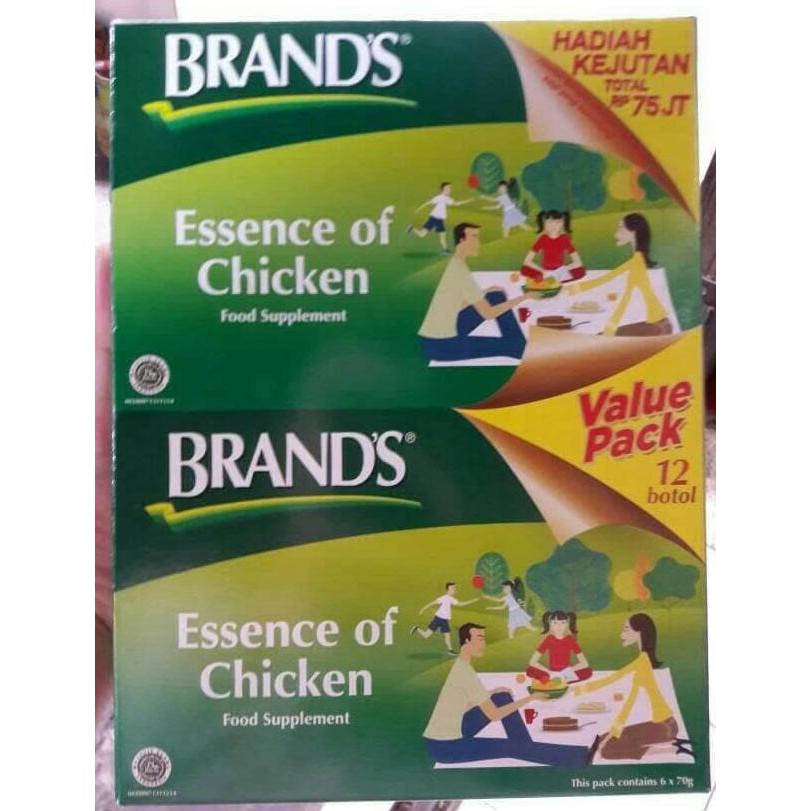 

BRAND'S Essence of Chicken / Brands Sari Pati Ayam 12'S / Brand's Pati
