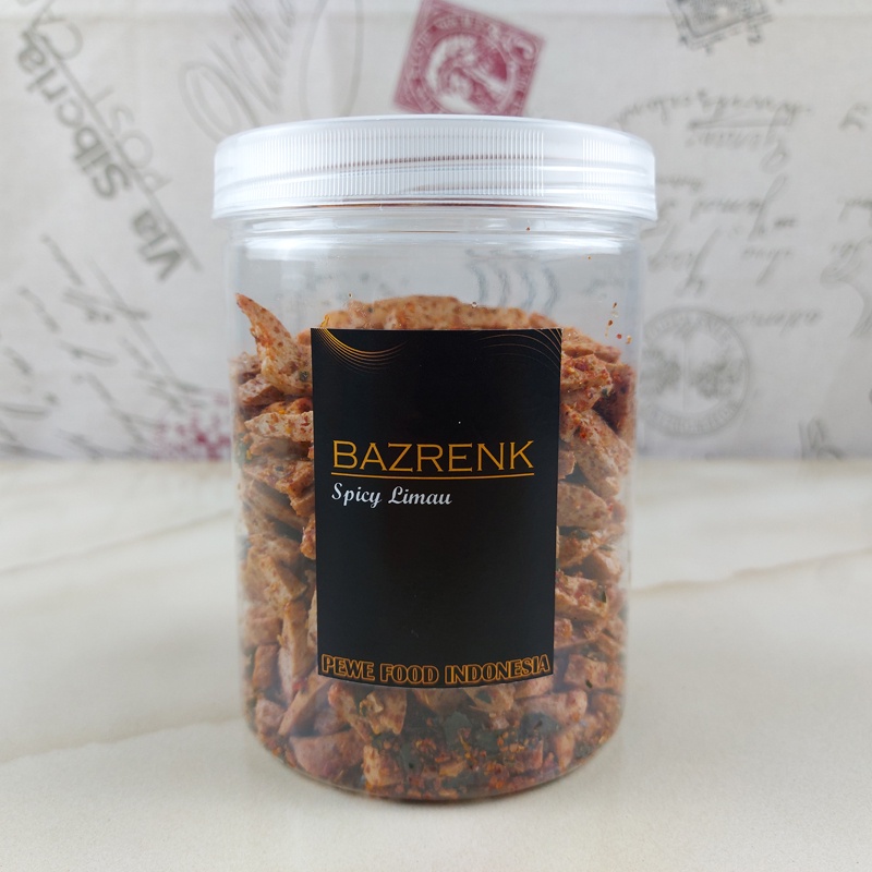 

Bazrenk Spicy Limau 250 gram | Basreng Pedas Daun Jeruk Toples