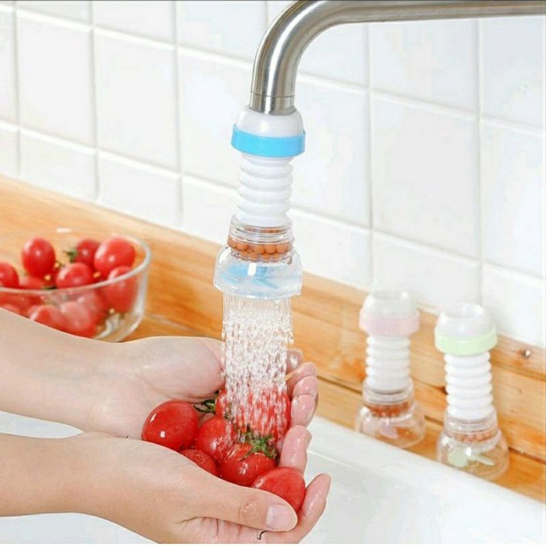 Sambungan Kran Keran Air Flexible Faucet Baling Kicir Filter Saringan (BELI 3 GROSIR LEBIH MURAH)