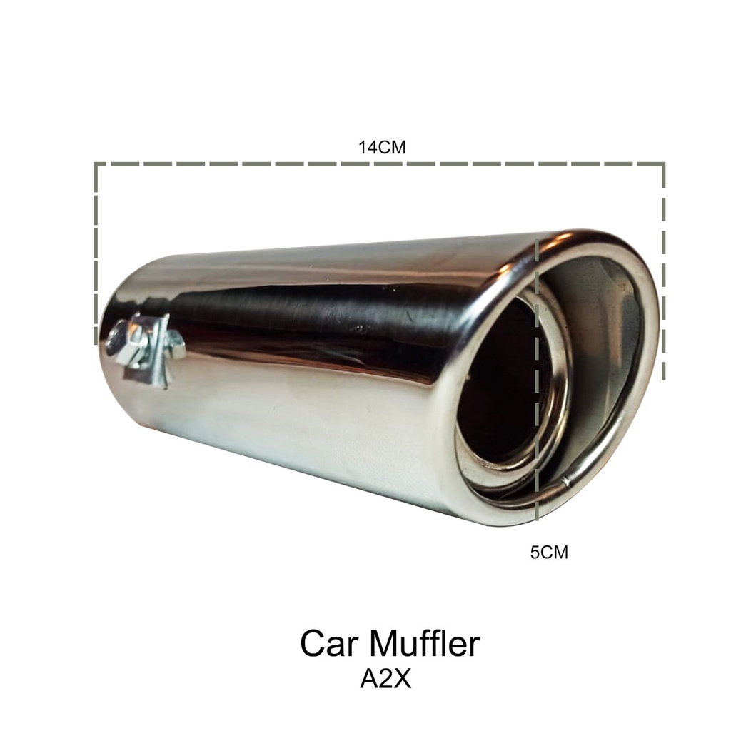 Muffler Car/Buntut Knalpot Mobil A2X